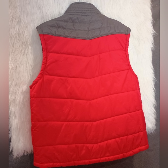 Mark Echo Red and Black Sleeveless Front Zip Vest Size XL - Picture 10 of 12